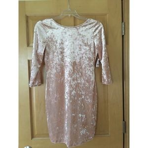Velvet Bodycon Dress, Scoop Back - NWT